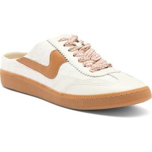 Dolce Vita Cream and Tan Slip-On Sneakers